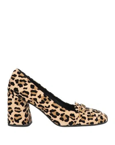 J.a.p. Jose Antonio Pereira J. A.p. Jose Antonio Pereira Woman Pumps Sand Size 7 Leather In Brown