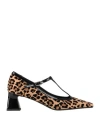J.a.p. Jose Antonio Pereira J. A.p. Jose Antonio Pereira Woman Pumps Sand Size 7 Leather, Textile Fibers