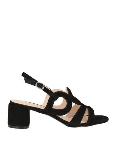 J.a.p. Jose Antonio Pereira J. A.p. Jose Antonio Pereira Woman Sandals Black Size 7 Leather