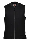 Japan Rags Mei Zip-up Gilet In Black