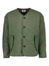 Japan Rags Quilted Padded Jacket In Green