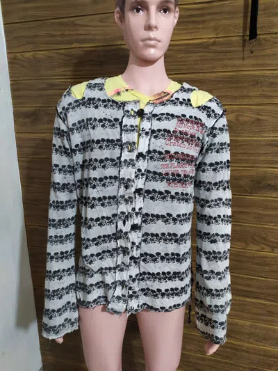 Pre-owned Japanese Brand Anarchy By H Naoto Reversible Skull Punk Bondage Distressed In Multi