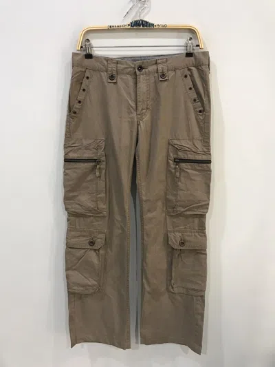 Pre-owned Japanese Brand Baggy Surplus Military Archival Parachute Cargo Pant In Brown