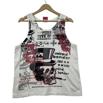 Pre-owned Japanese Brand Bethplace Skulls Tank Tops S Nice Design In White