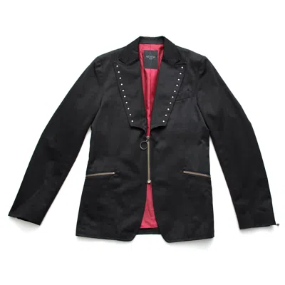 Pre-owned Japanese Brand Black Peace Now Studded Jacket Punk Zipper Made