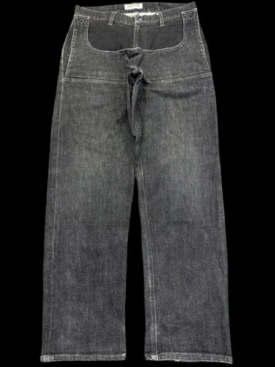 Pre-owned Japanese Brand Braitone Hybrid Street Multipockets Denim F870 In Black