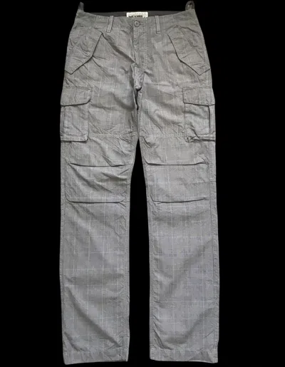 Pre-owned Japanese Brand Cp34 - Back Number M65 Design Plaid Military Cargo Pant In Multi