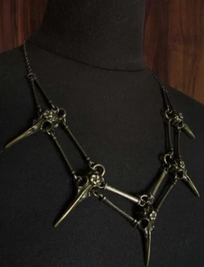 Pre-owned Japanese Brand If Six Was Nine Esque Necklace In Gold