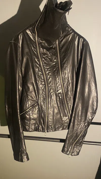 Pre-owned Japanese Brand Nozomi Ishiguro Haute Couture High Neck Jacket In Black