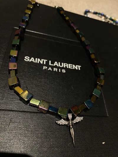 Pre-owned Japanese Brand Rainbow Angel Necklace In Multi