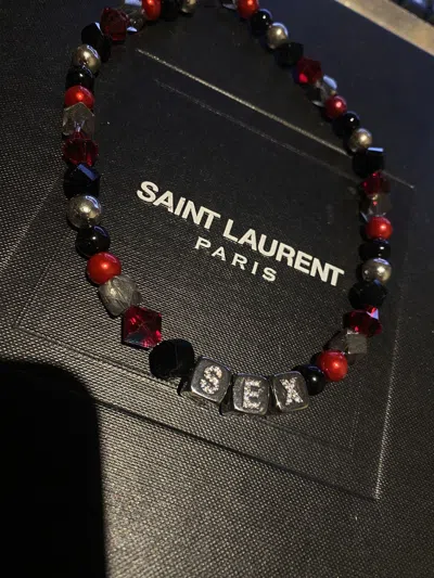 Pre-owned Japanese Brand Red Crystal Sex Necklace