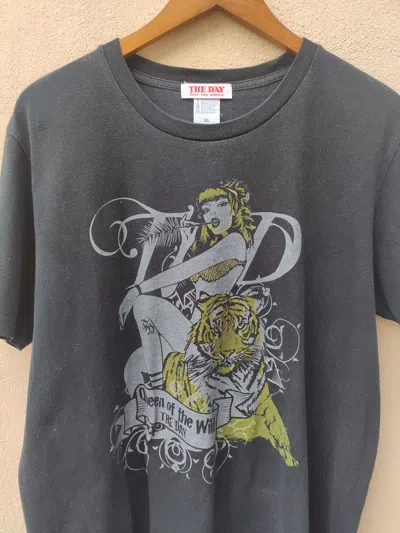 Pre-owned Japanese Brand The Day Feel The Moment T Shirt Sexy Girl In Black