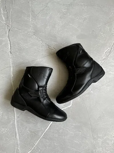 Pre-owned Japanese Brand Vintage Tcx Leather Racing Moto Biker Boots Boxer In Black