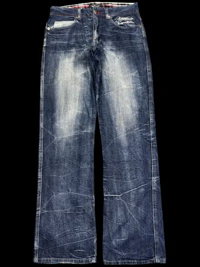 Pre-owned Japanese Brand Wild Life Japan Street Fashion Crazy Fades Denim F871 In Multi