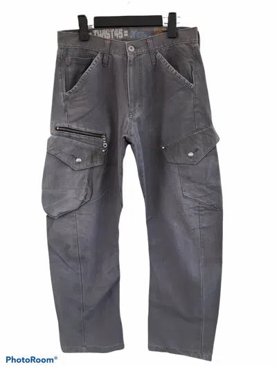 Pre-owned Japanese Brand Xebec Twist45 Multipocket Tactical Cargo Pants In Gray