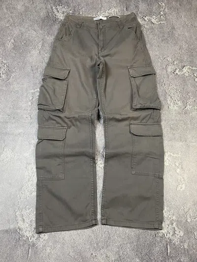 Pre-owned Japanese Brand Y2k Japanese Multi Pocket Cargo Baggy Pants Vintage In Sand