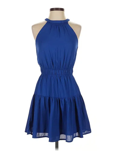 Pre-owned Japna Casual Dress In Blue
