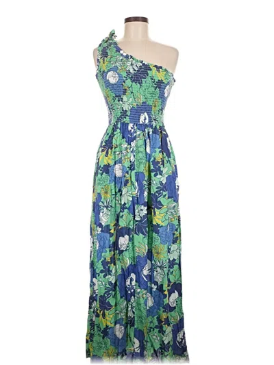 Pre-owned Japna Casual Dress In Blue
