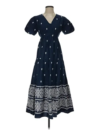 Pre-owned Japna Casual Dress In Blue