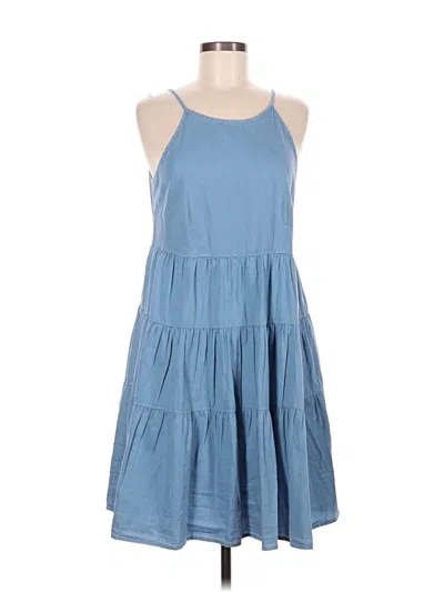 Pre-owned Japna Casual Dress In Blue