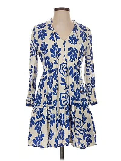 Pre-owned Japna Casual Dress In Blue