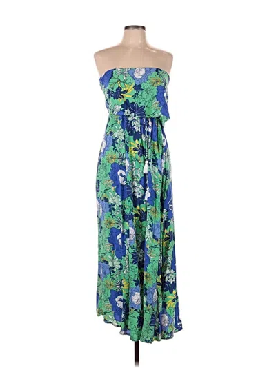 Pre-owned Japna Casual Dress In Blue
