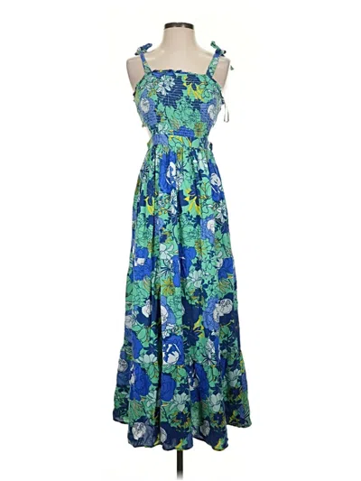 Pre-owned Japna Casual Dress In Blue