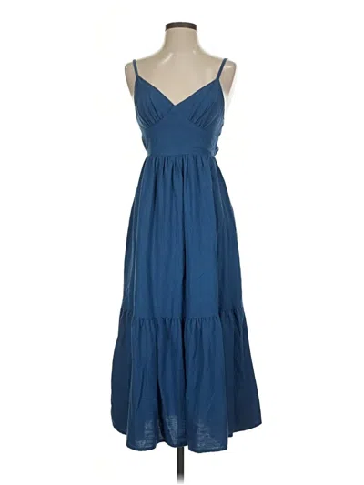 Pre-owned Japna Casual Dress In Blue