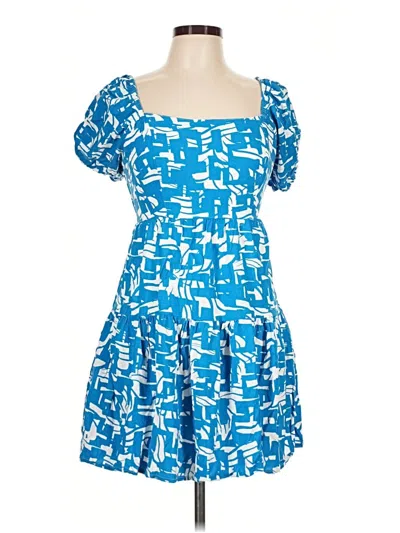 Pre-owned Japna Casual Dress In Blue