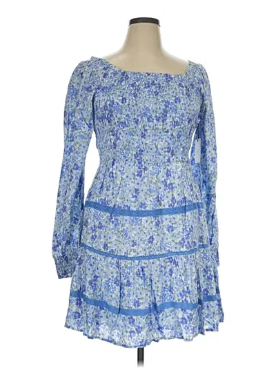 Pre-owned Japna Casual Dress In Blue