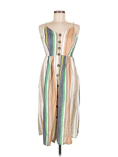 Pre-owned Japna Casual Dress In Brown