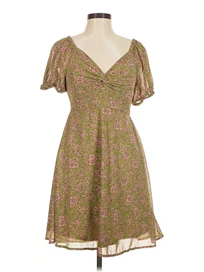 Pre-owned Japna Casual Dress In Brown