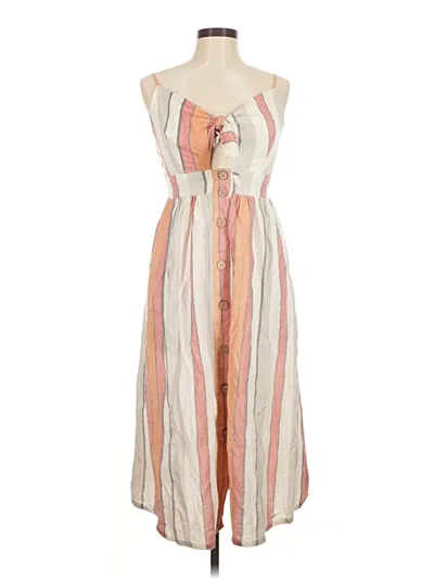 Pre-owned Japna Casual Dress In Brown