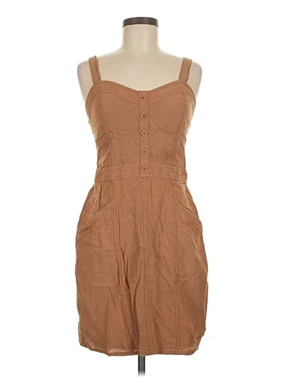 Pre-owned Japna Casual Dress In Brown