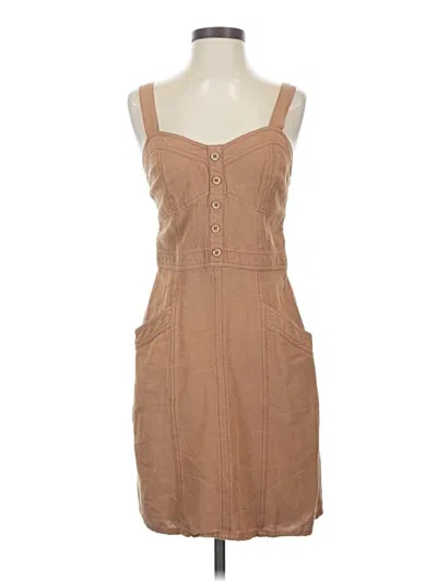 Pre-owned Japna Casual Dress In Brown