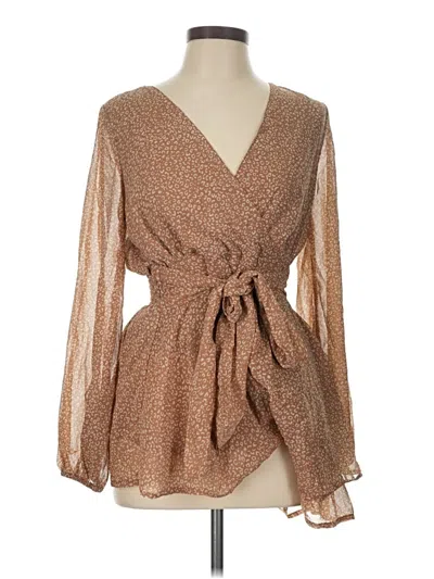 Pre-owned Japna Casual Dress In Brown