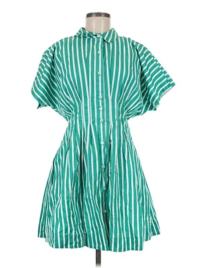 Pre-owned Japna Casual Dress In Green