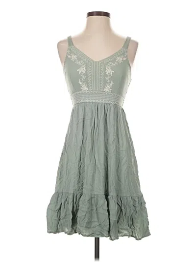 Pre-owned Japna Casual Dress In Green