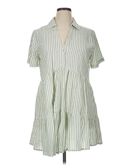 Pre-owned Japna Casual Dress In Green