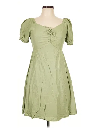 Pre-owned Japna Casual Dress In Green