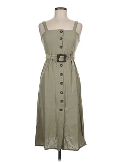 Pre-owned Japna Casual Dress In Green
