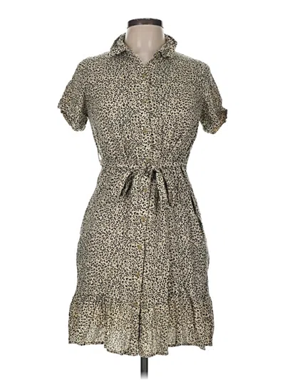 Pre-owned Japna Casual Dress In Tan