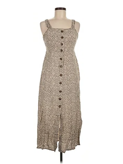 Pre-owned Japna Casual Dress In Tan