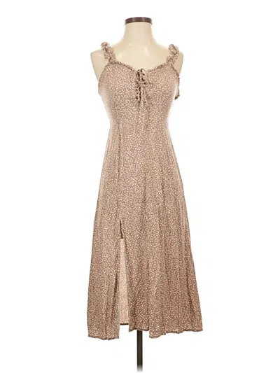 Pre-owned Japna Casual Dress In Tan