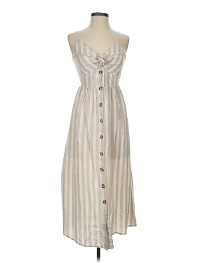 Pre-owned Japna Casual Dress In Tan