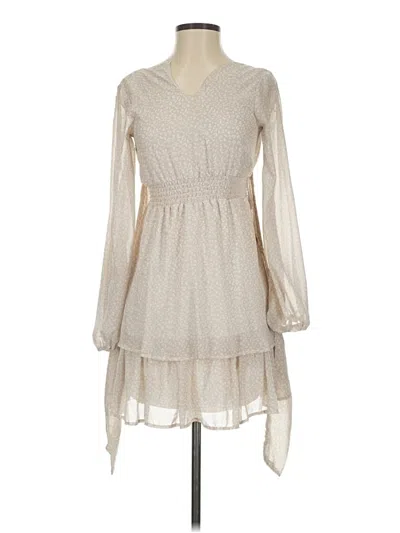 Pre-owned Japna Casual Dress In White