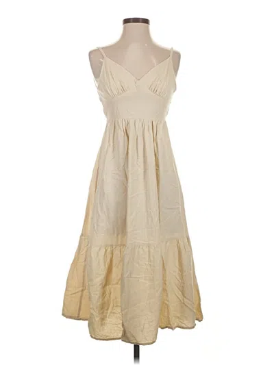 Pre-owned Japna Casual Dress In White