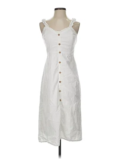 Pre-owned Japna Casual Dress In White