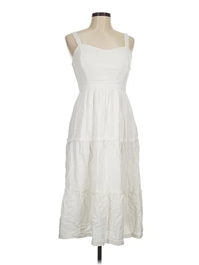 Pre-owned Japna Casual Dress In White