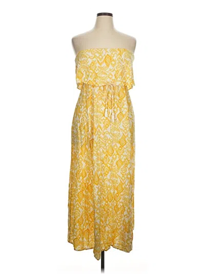 Pre-owned Japna Casual Dress In Yellow
